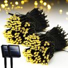 Solar String Lights Lycklig 240 LED 33,5 m à prova d'água 8 modos Solar String Lights Lycklig 240 LED 33,5 m à prova d'água 8 modos