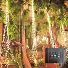 Solar String Lights SHUKAN 220 LED Fio de cobre de 6,6 pés branco quente
