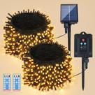 Solar String Lights woohaha 22m 200LED Warm White Remote Solar String Lights woohaha 22m 200LED Warm White Remote