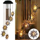 Solar Wind Chimes EASYBUY Bronze Outdoor Wind Chines Luzes LED quentes