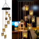 Solar Wind Chimes esgarden Owl Outdoor Warm LED Light Solar Wind Chimes esgarden Owl Outdoor Warm LED Light