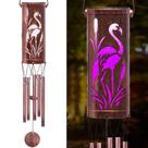 Solar Wind Chimes FSVGYY com 30 sinos de metal Flamingo