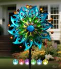 Solar Wind Spinner VUFOZ H160cm Metal Kinetic com luz LED