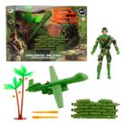 Soldadinho de Brinquedo - Conjunto Militar Soldado + Drone e Acessorios Bbr R3166
