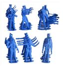Soldadinhos de Chumbo 24 Mini Bonecos de Guerra Brinquedo de Plástico