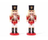 Soldado Quebra Nozes Músico 20cm Decorado Madeira