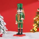 Soldado Quebra-Nozes Pirata Verde De 25CM Para Decoração De Natal, Estatueta Europeia Para Casa E
