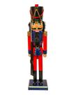 SOLDADO QUEBRA NOZES VERMELHO/AZUL COM ARMA 50cm SOLDADO QUEBRA NOZES VERMELHO/AZUL COM ARMA 50cm