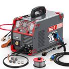 Soldador AWT MIG 200A 8 em 1 núcleo de fluxo a gás/sem gás TIG/Stick 110/220V