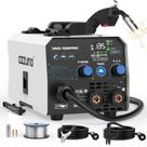 Soldador AZZUNO 135A MIG 110V 3 em 1 Flux Core/Lift TIG/Stick