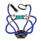 Soldando Third Hand Vise Helping Hand Chanseon com LED