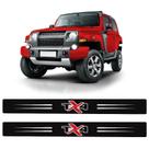 Soleira da Porta Troller TX4 2015 Até 2021 Adesivo Vermelho