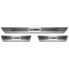 Soleira De Aço Inox Chevrolet Corsa Classic Todos 4 Portas