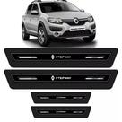 Soleira de Porta Sandero Stepway Preto Platinum 8 Peças