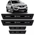 Soleira de Porta Sandero Stepway Preto Platinum 8 Peças