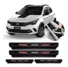 Soleira Fiat Argo 2017 Até 2021 Sport Resinada Preta