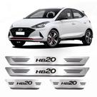 Soleira HB20 Premium Aço Inox Gravação Laser Mult