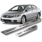 Soleira Honda Civic 2012 a 2022 Aço Inox Escovado