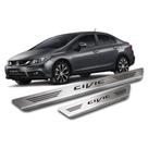 Soleira New Civic 2012 a 2022 Aço Inox Escovado