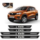 Soleira Platinum Renault Kwid 2017 a 2020 4 Peças Preto