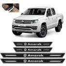 Soleira Platinum Vw Amarok 2010 a 2020 4 Peças Preto sp120
