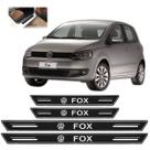Soleira Platinum Vw Fox 2003 a 2020 4 Peças Preto sp124