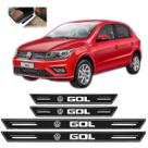 Soleira Platinum Vw Gol 2000 a 2020 4 Peças Preto sp125