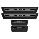 Soleira Protetora De Porta Premium Preto S10 2023 2024 2025