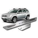 Soleira Renault Duster 2012 a 2022 Aço Inox Escovado
