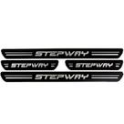 Soleira Resinada Preta C 4 Pc Spetway 2015 Sandero Ate 2011 Nk-110298