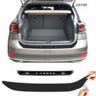 Soleira t-cross preto blackout + soleira cromada resinada cd1185