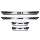 Soleiras de Aço Inox Escovado Toyota SW4