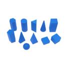 Sólidos Geométricos 11 peças Brinquedos Educativos Pedagógico Escolar Matemática em Madeira Jottplay 4 anos