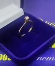 Solitário Ouro Amarelo Diamantes 3m Anel Ouro 18 Kilates Peso 1.82 Gramas Uma pedra (diamante) redonda de 3 mm geralment