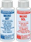 Solução de configuração de decalques Micro Scale Micro Sol 102 + Micro Set 101
