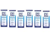 Solução multiuso Renu Advanced Formula, desinfetantes triplos, tamanho de viagem, 2 fl oz (pacote com 6)