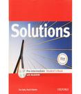 Solutions pre intermediate students book - OXFORD