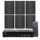 Som Ambiente Bluetooth Amplificador Receiver Frahm Slim 2000 Com 6 Caixas Ps200 Frahm