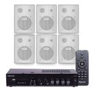 Som Ambiente Bluetooth Amplificador Receiver Frahm Slim 2000 Com 6 Caixas Ps200 Frahm Som Ambiente Bluetooth Amplificador Receiver Frahm Slim 2000 Com 6 Caixas Ps200 Frahm