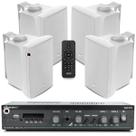 Som Ambiente Bluetooth Area Gourme Area Externa Chacara Academia Usb Controle Remoto + 4 Caixas Acustica Jbl