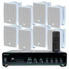 Som Ambiente Bluetooth Tv Usb Academia Lojas Empresas + 8 Caixas Jbl Potente Top