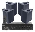 Som Ambiente Jbl Area Escritorio 04 Caixas Jbl C521 + Amplificador Bluetooth Usb Sd Controle Remoto