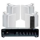 Som Ambiente Jbl Hotel Lojas 04 Caixas Jbl C521 Amplificador Bluetooth Usb Sd Controle Remoto