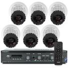 Som Ambiente Piscina Churrasco Bluetooth Usb Sd Frahm Slim 1600 G5 + Arandelas Jbl Original