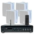 Som Ambiente Receiver Amplificador Slim 3200 Optical Bluetooth Controle Usb + 4 Caixas Jbl C321