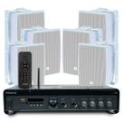 Som Ambiente Receiver Amplificador Slim 3200 Optical Bluetooth Controle Usb + 6 Caixas Jbl C321