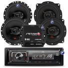 Som Automotivo Bluetooth Mp3 Player Jbl Usb Sd + 4 Alto Falantes jbl + Amplificador Stetsom