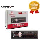 Som Automotivo MP3 USB Cartão SD FM 300W com Controle Remoto Fácil Instalação e Alta Potência