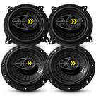 Som Automotivo Pra Carro Automovel KIt 2 Alto Falante Barato Forte 140Wrms 4 Ohms Revo 6 Polegadas e 5 Polegadas Para Porta Dianteira traseira Tampão