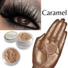 Sombra asa de borboleta pigmento cor Caramel - Bitarra Beauty microparticulas em po com alta pigmentação e brilho para sua maquiagem